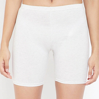 Women White Solid Boy Shorts Briefs PN3352P01XXL