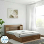 SPACEWOOD Engineered Wood Queen Box Bed