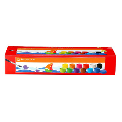 Faber-Castell Tempera Paint Set - Pack of 12 (Assorted)