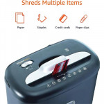 8-Sheet Cross Cut Paper Shredder and Credit Card Shredder