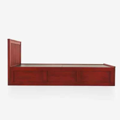 duroflex Mellow Mahogany Wood Solid Wood Queen Box Bed