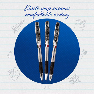 Cello Technotip Ball Pen Set (Pack of 10 pens - Black)