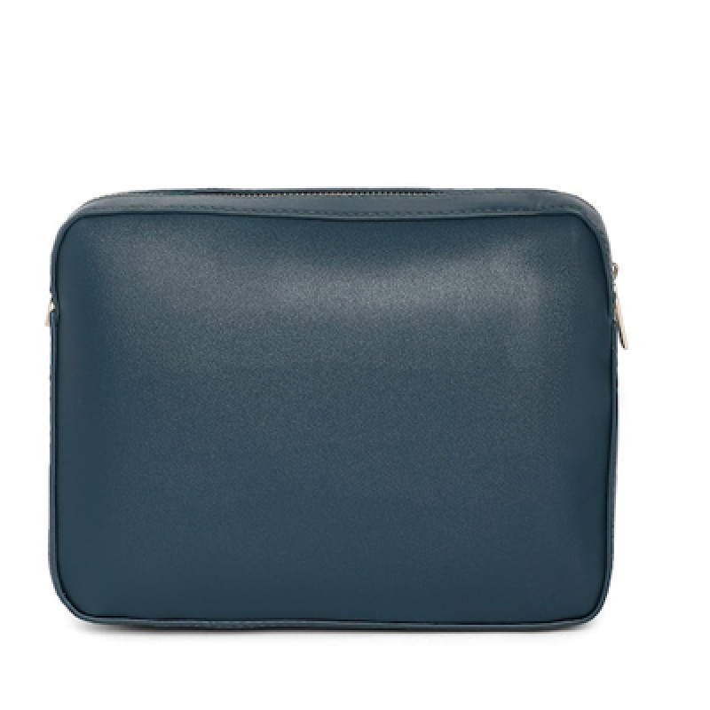 Teal Green Solid Sling Bag