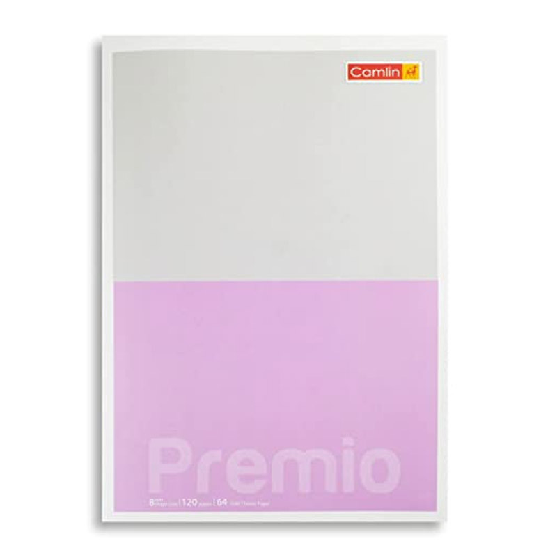 Camlin Premio 64 GSM Single Line 120 pages Notebook pack of 3