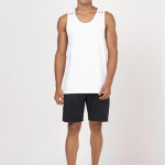 Men White Solid Cotton Innerwear Vests